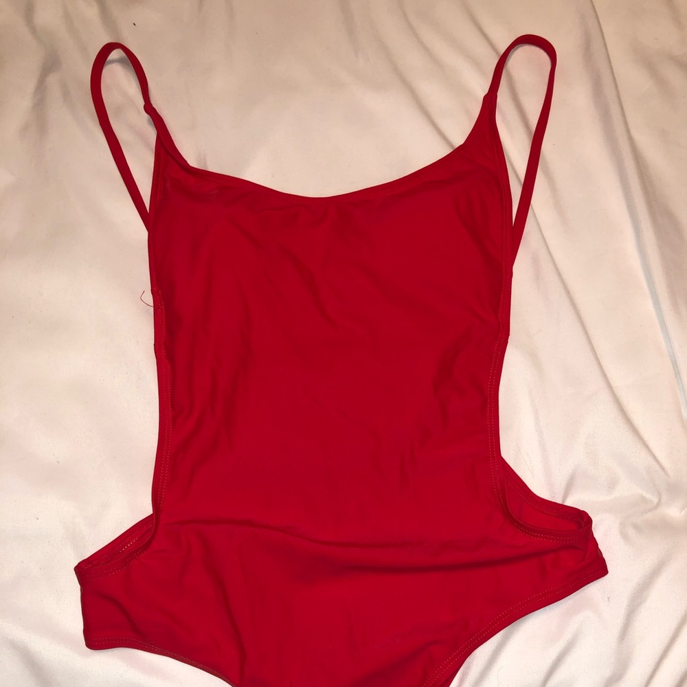 Open back one piece